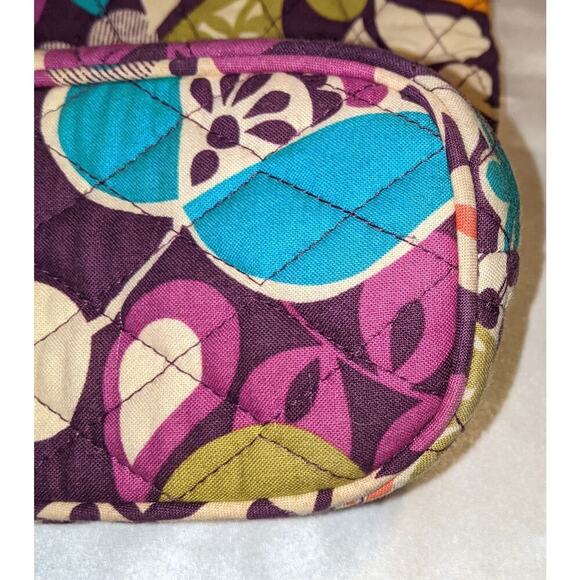 Vera Bradley "Plum Crazy" Convertible Crossbody Tote Purse Shoulder Bag RARE GUC - Picture 6 of 13